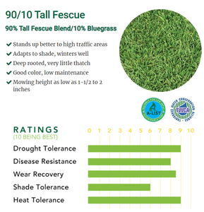 Tall Fescue Grass Seed 9010 - Native Lawn Delivery